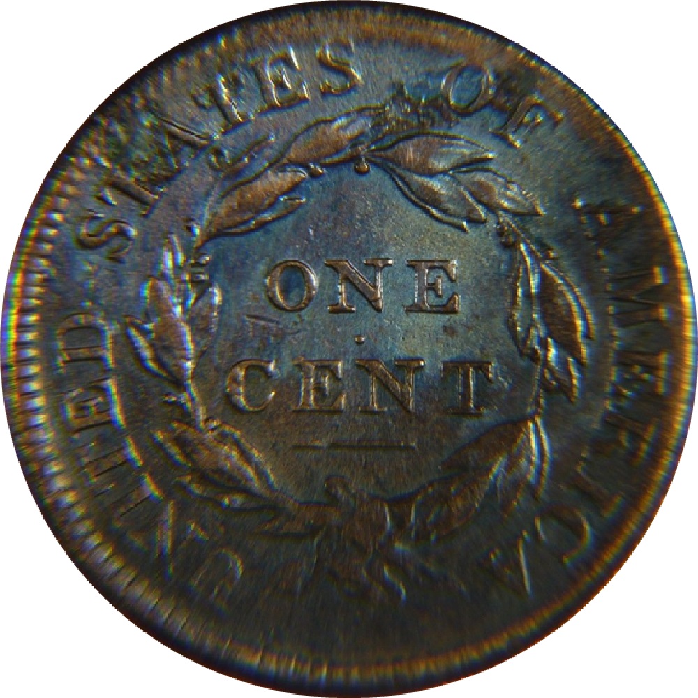 1813-Toned-Classic-Head-Large-Cent---Sheldon-293---R2